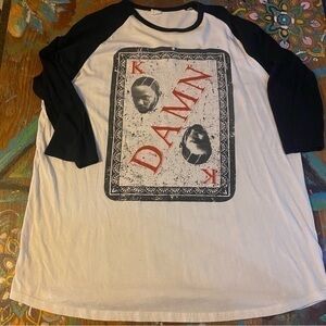 Rare Kendrick Lamer Damn Tour Baseball T-Shirt Size XL